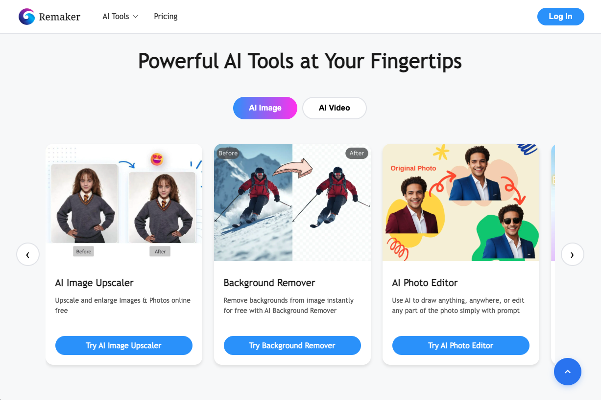 Remaker ai features